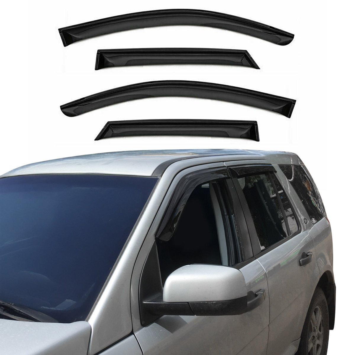 Toyota C-HR Wind Deflector - Omac - Acrylic 4 Pcs - Black - 2018-2022